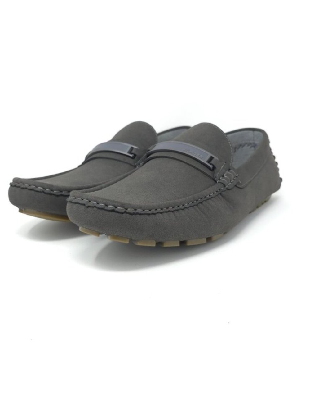 Tommy Hilfiger Atino Medium Dark Gray Slip-On Driving Loafers 11M